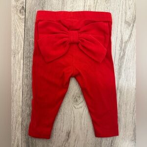 Cat & Jack Red Bow Leggings